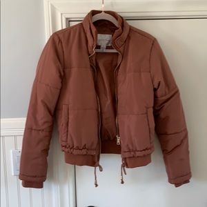 Burnt Rose puffer jacket